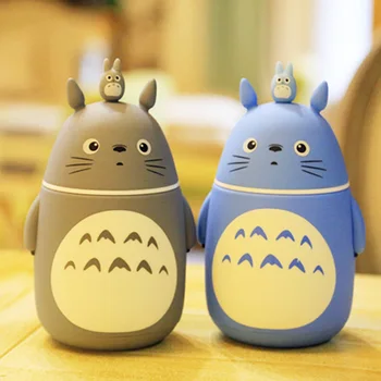 

Cartoon Anime Character Pattern Mugs With Lid Milk Coffee Mug Glass Stainless Steel Thermos Mug Home Kitchen Accessories