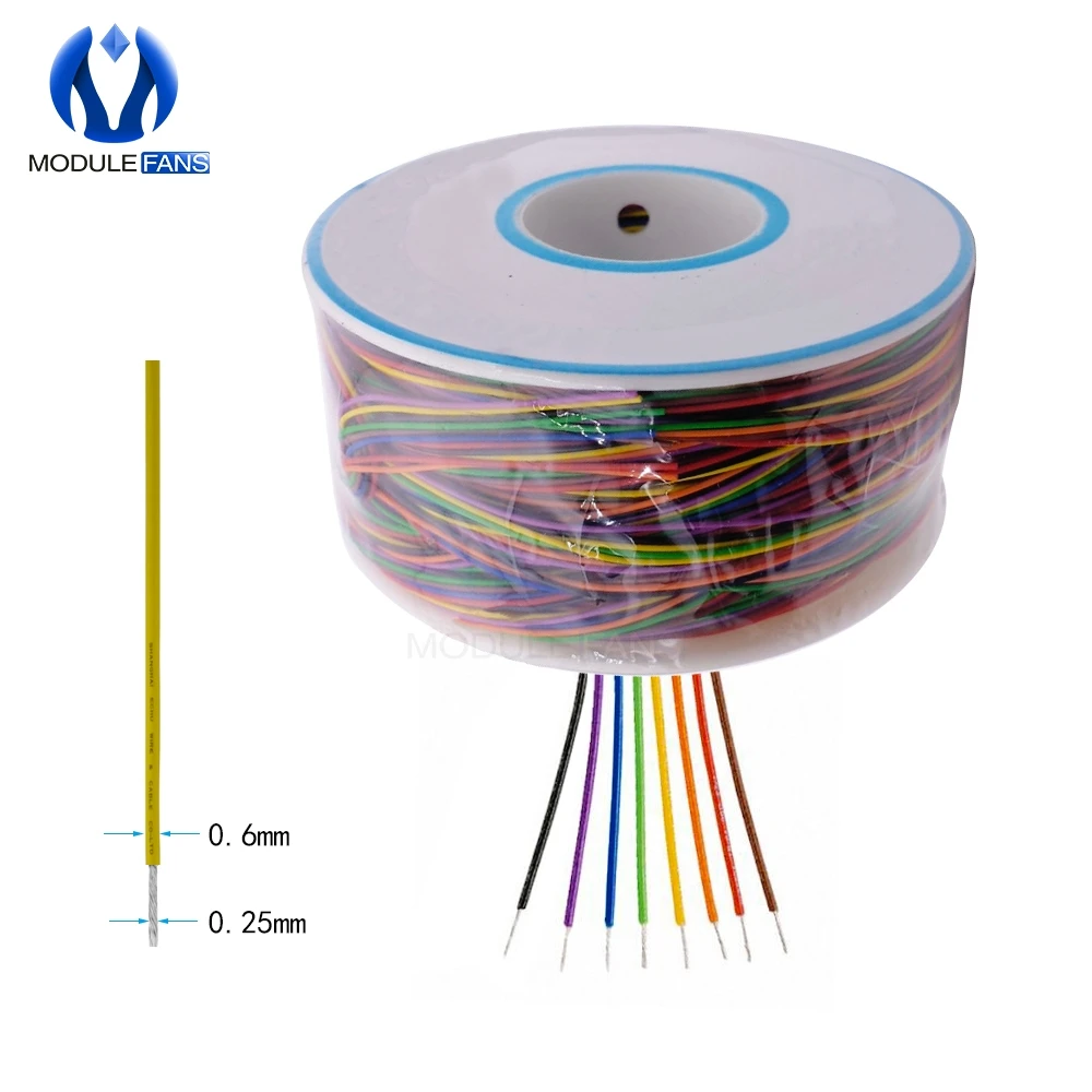 B-30-1000 250M 30 AWG 8-Wire Colored Isolierung Test Wrapping 