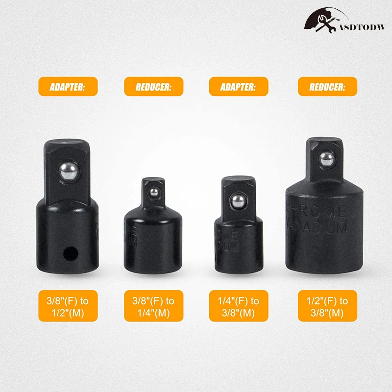 Drive U-Joints, 2 Adaptadores, 2 Redutores, 1,4 