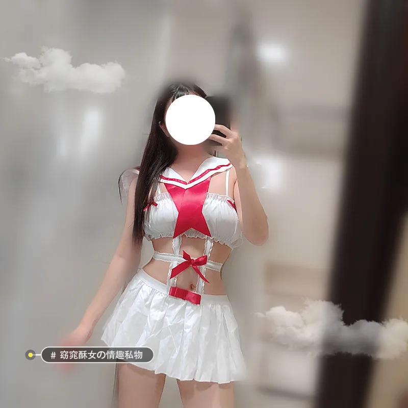 Anime School Girl Uniform Sailor Cosplay Lingerie Japanese Underwear Exotic Maid Costumes seaman Dress Naughty | Тематическая