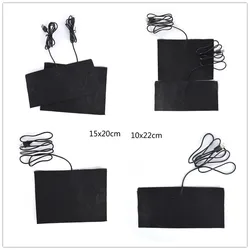 Size S/M 5V Carbon Fiber Heating Pad USB Heating Film Electric Infrared Fever Heat Mat Winter Warm Arm Waist Heat Glove