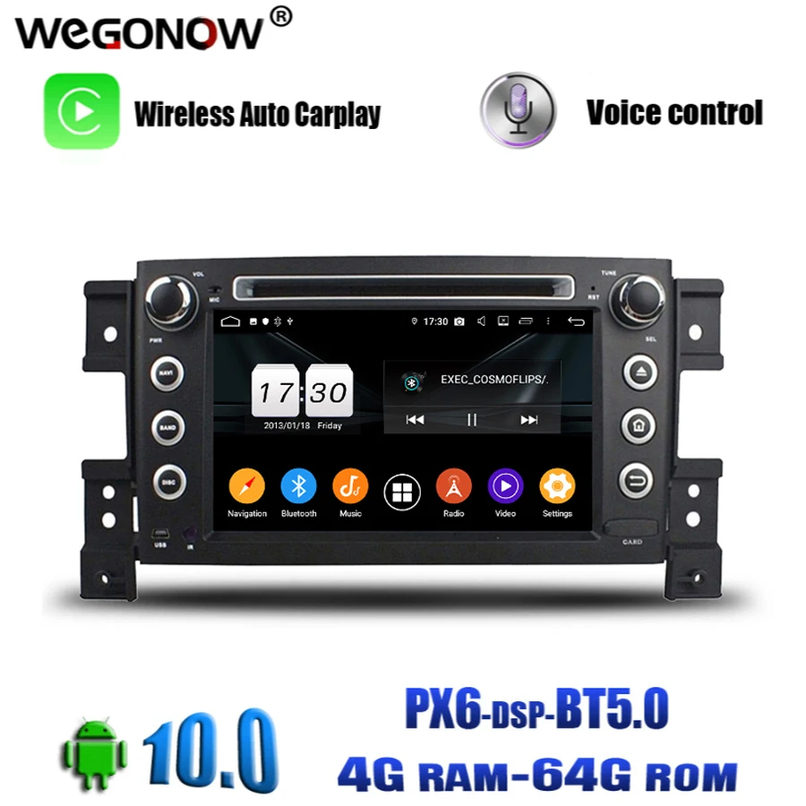 Осчс IPS Android 9 0 восьмиядерный 4 гб 64 ROM автомобильный dvd плеер GPS navi карта RDS радио wifi