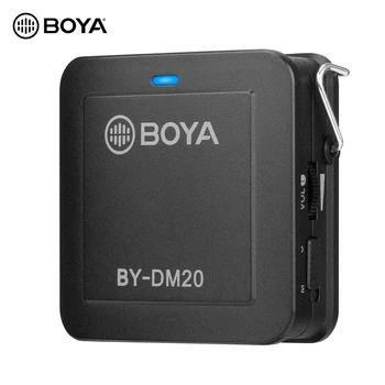 

BOYA BY-DM20 Dual Head Detachable Lavalier Lapel Microphone Stereo Mono Selectable Real-time Headphone for iPhone Type-C