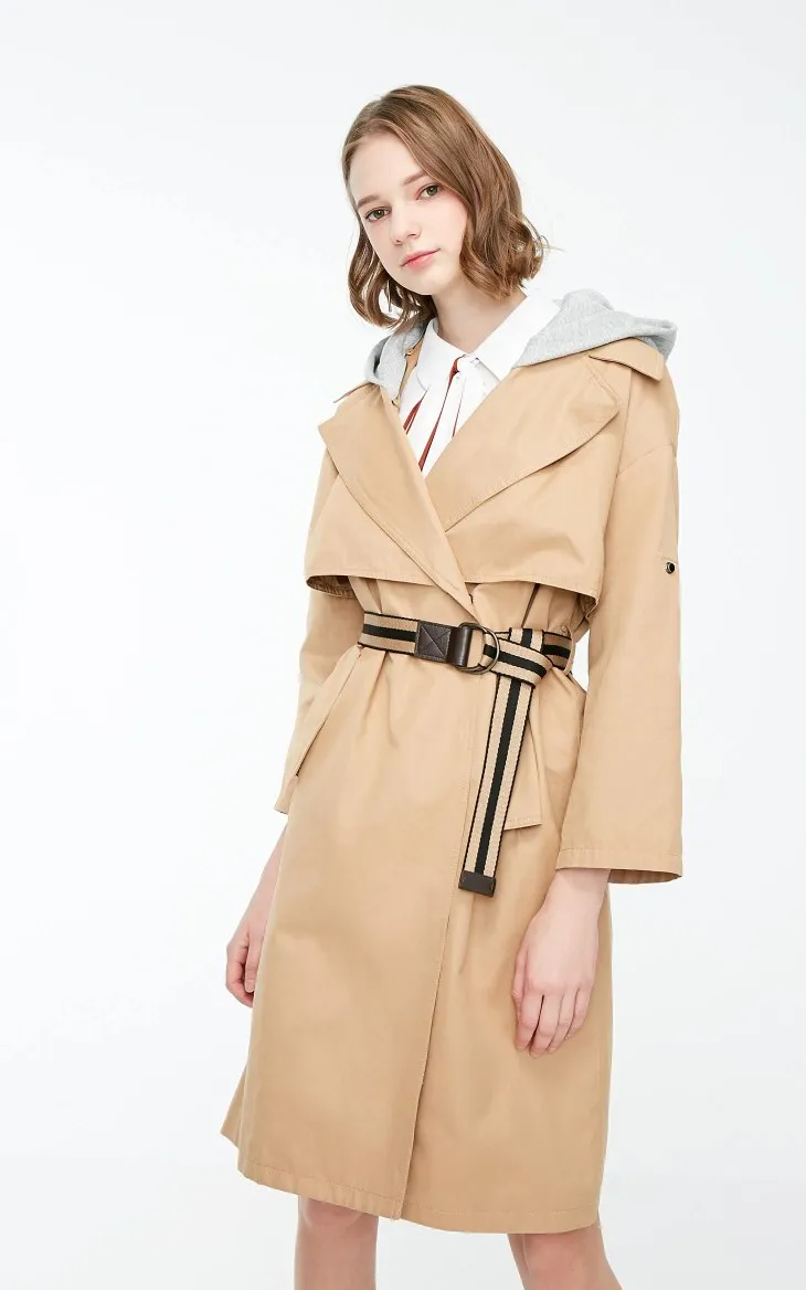 Vero Moda женское хлопковое пальто со съемным капюшоном | 319121515