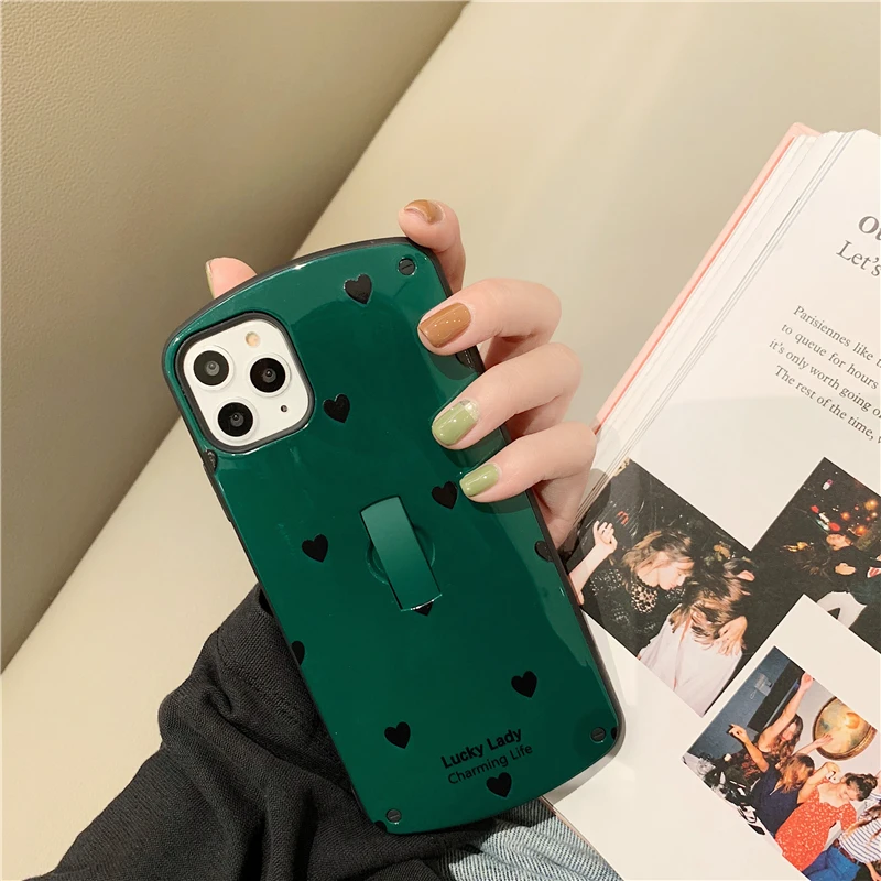 Модный чехол с надписью Love Heart ArcPhone для Iphone 11 Pro Max Xr Xs Max, жесткий силиконовый чехол для Iphone 7, 8 plus, задняя крышка с кольцом