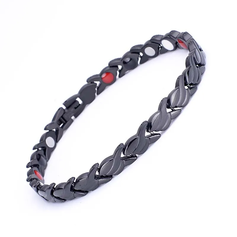 Explosive Stainless Steel Titanium Bracelet with the Same Titanium Steel Jewelry Germanium Magnetite Bracelet for Men and Women