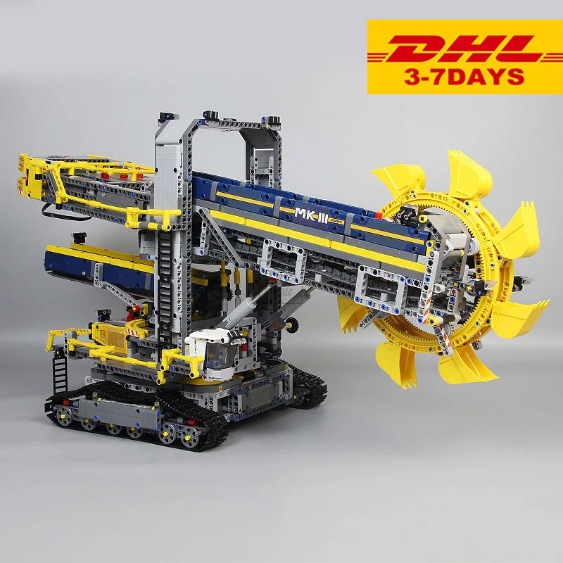 

20015 3929pcs Technic series bucket wheel excavator electric car Model city building blocks Compatible 42055 Bricks Toys Gift