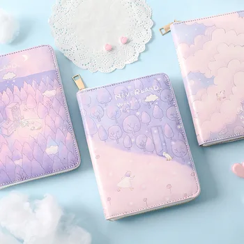 

Fashion Star Dream Zipper Notebook Cute Note Book Diary Weekly Planner Journal Notepad Stationery office School Supplies