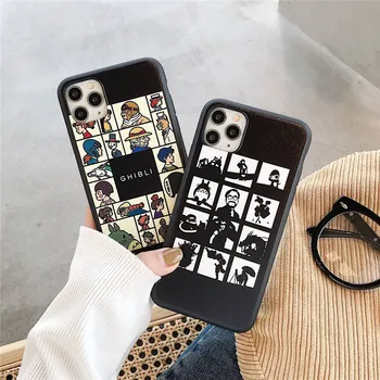 

Cute Cartoon Phone Case For iphone 11 Pro Max 7 8 plus X XR XS Max Back Cover Fashion Retro Pattern TPU Soft Cases Matte Funda