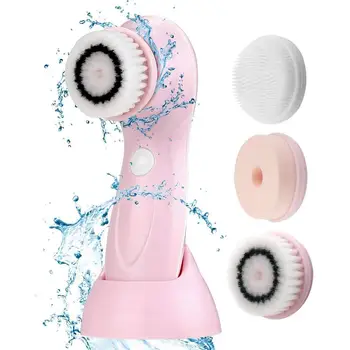 

Professional Facial Cleansing Brush set Natural skin Care and Beauty Equipment 3 in 1 Waterproof USB rechargeable cleansing Tool