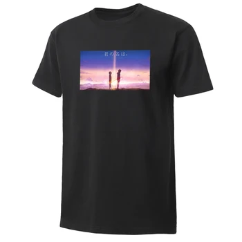 

Anime Your Name T Shirt Men'S Anime Comic Streetwear Fashion Round Collar Short Sleeve Men Summer Hot Harajuku Men'S Shirt Tops