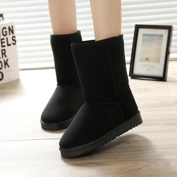 Зимние женские бархатные зимние сапоги; женские хлопковые сапоги-трубы на плоской подошве; удобные теплые сапоги; Прямая с фабрики;