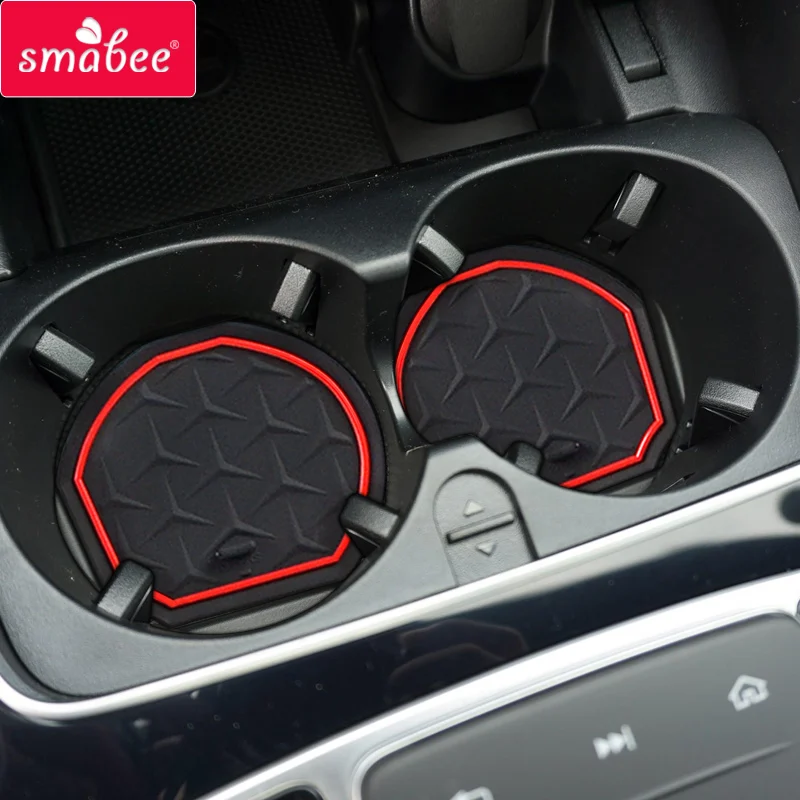 Car Anti-Slip Gate Slot Mat for Mercedes Benz C-Class W205 2015-2019 C180 C200 C220 C250 C300 C350 C400 C43 C63 AMG Accessories |