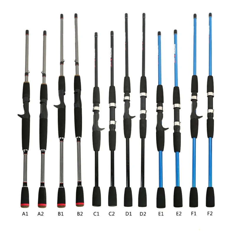 1,8 м 2,1 м спиннинговое рыболовное удилище из стекловолокна, мощное ручное рыболовное удилище, съемное 3 секции, литье удилище, спиннинг, рыболовные аксессуары