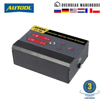 

AUTOOL CT50 Car Fuel Injector Tester Nozzle Pump Pressure Test Automotive Diesel Gas Injector Nozzles Unlimited Pulse Cleaner