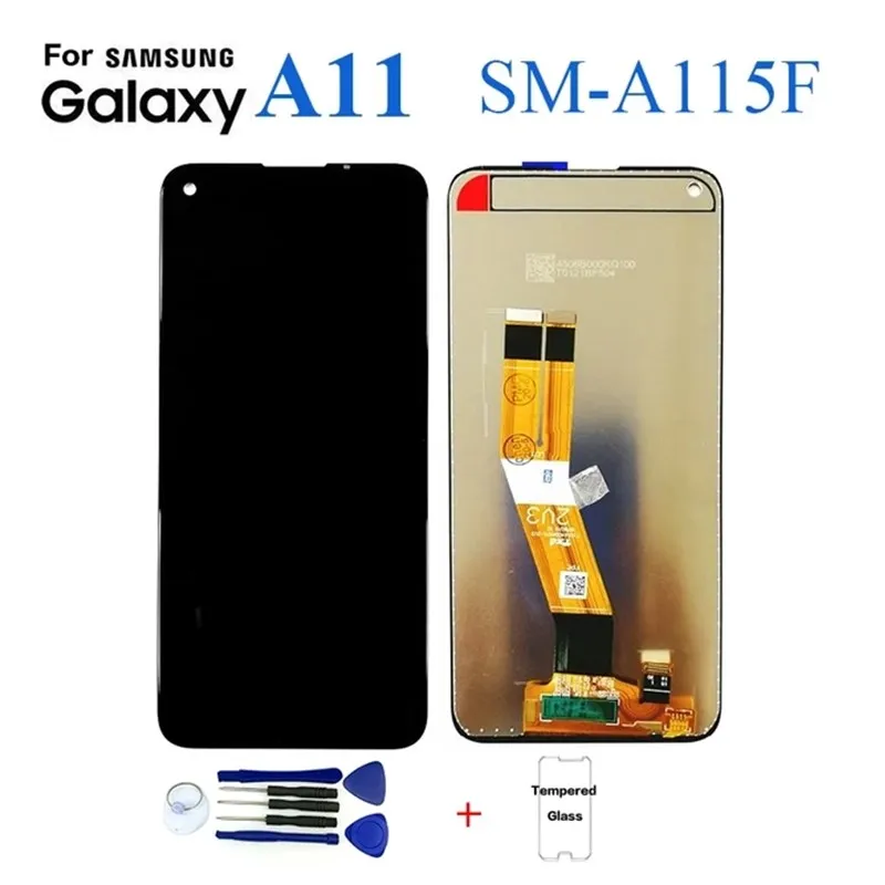 ЖК дисплей для Samsung A11 A115 сменный экран SM A115F дигитайзер в сборе сенсорная панель модуль|Экраны мобильных