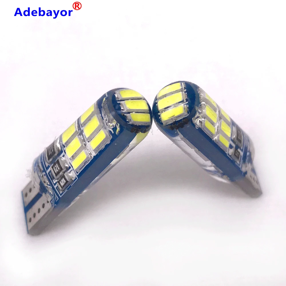 200 шт./лот t10 светодиодный стробоскоп высокого качества w5w silicone15smd t10 15 led 4014 smd Автомобильный светодиодный светильник оптом