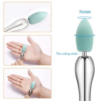 

Miss Gorgeous 1pc Makeup Sponge Cosmetic Puff Beauty Belleza Foundation Concealer Make Up Sponge Tool Green Rolling Powder Puff