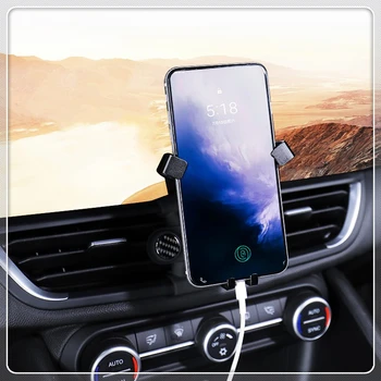 

For Alfa Romeo Giulia 2017 2018 2019 Car Air Vent Mount Adjustable Phone Holder Stand Smartphone Mobile Phone Stable Cradle