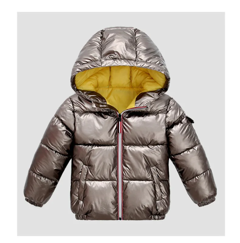 Куртки для девочек; Новинка года; детская осенне-зимняя одежда; теплые длинные пуховые хлопковые пальто с капюшоном для детей; верхняя одежда; водонепроницаемая одежда