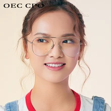 Совершенно дизайн, модные очки с металлической оправой, женские брендовые ретро очки пилота, мужские очки для чтения, компьютерные оптические очки для девушек O396