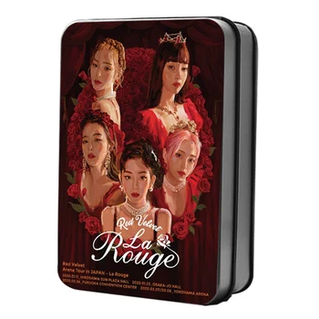 

Kpop Red Velvet Girls Team Cards Set 40pcs/set Paper Photo Card KPOP Fans Collection Tin Box Packing