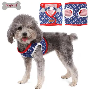 

Fashion Denim Jeans Dog Harness Vest Walking Reversible Pet Harness