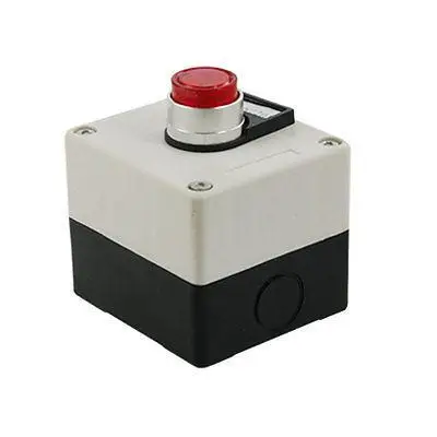 

AC 220V 1 NC 1 NO Red Signal Light Push Button Switch Czkum