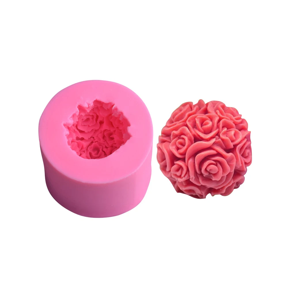 New 3d candle molds Soy Wax Silicone Mold Aromatherapy Gypsum Candle diy Candle Mould  Handmade Soap Mold Candle Making Supplies