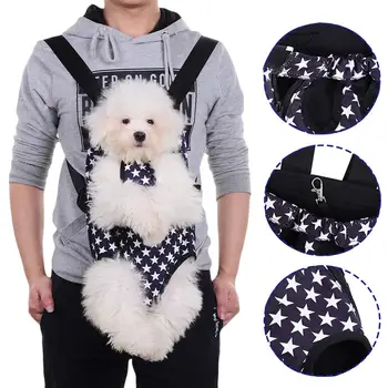 

Dog Carrier Cute Star Pattern Pet Dog Front Chest Cloth Bag Outdoor Travel Durable Portable Front Chest Backpack Dog Carrier Bag