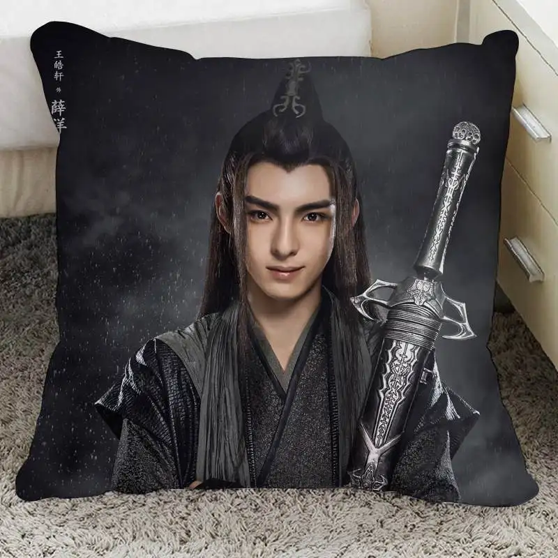 23 ChenQingLing The Untamed Wang Yibo XiaoZhan Fanart наволочка диванная подушка чехол для дома/кровати/дивана/автомобиля Decore косплей подарок - Цвет: 23