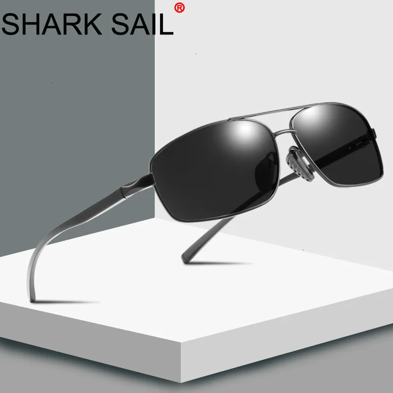 

SHARK SAIL Fashion Polarized Sunglasses Men Luxury Brand Designer Vintage Driving Sun Glasses Male Goggles Shadow UV400 Eyewear
