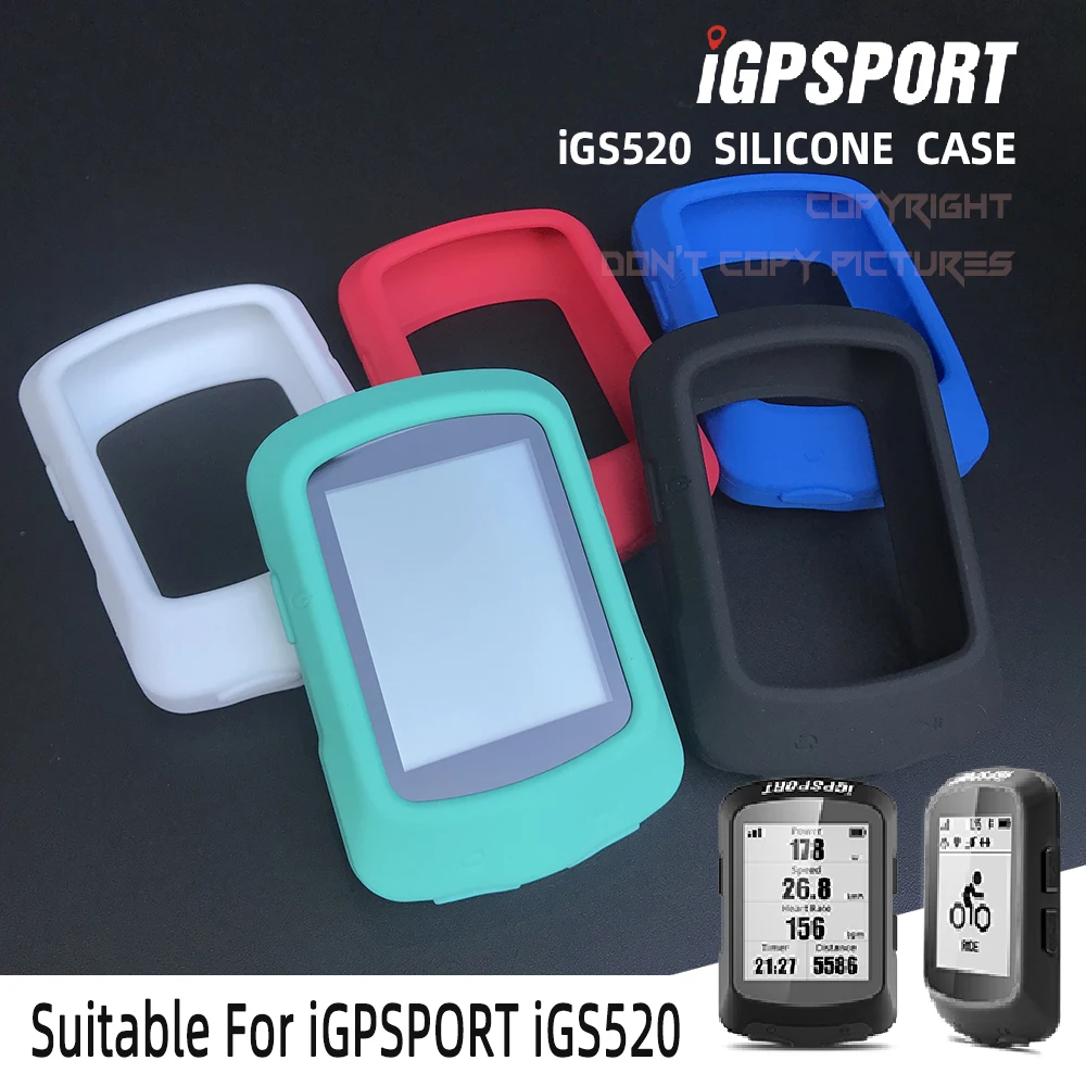 kwmobile Carcasa GPS Compatible con IGPSPORT iGS520 Negro Funda de Silicona para navegdor de Bici 
