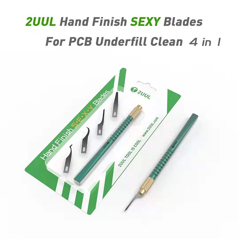 4 In 1 2uul Hand Finish Sexy Blades For Pcb Underfill Clean Multifunctioal Motherboard BGA Chip Glue Cleaning Scraping Pry Knife