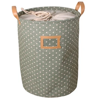 

Waterproof Laundry Basket Gift Bag Clothes Storage Basket Home Clothes Bucket Children'S Toys Storage Laundry Basket Green