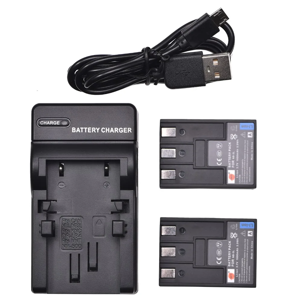 2Battery1USBCharger 2 шт DSTE 1300mAh 5,9 Wh 3,7 V NB-3L NB3L перезаряжаемая батарея 1* lcd двойное зарядное устройство для камеры Canon IXUS I5 IXUS 700 IXUS 750 - Цвет: 2Battery1USBCharger