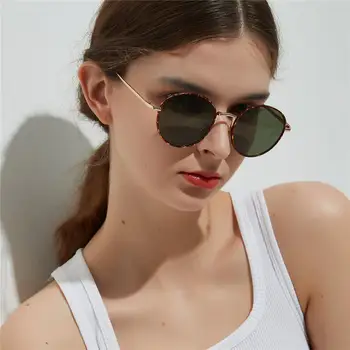 

New Classic Small Frame Round Sunglasses Women/Men Brand Designer Alloy Mirror Sun Glasses Vintage Modis Oculos dropship