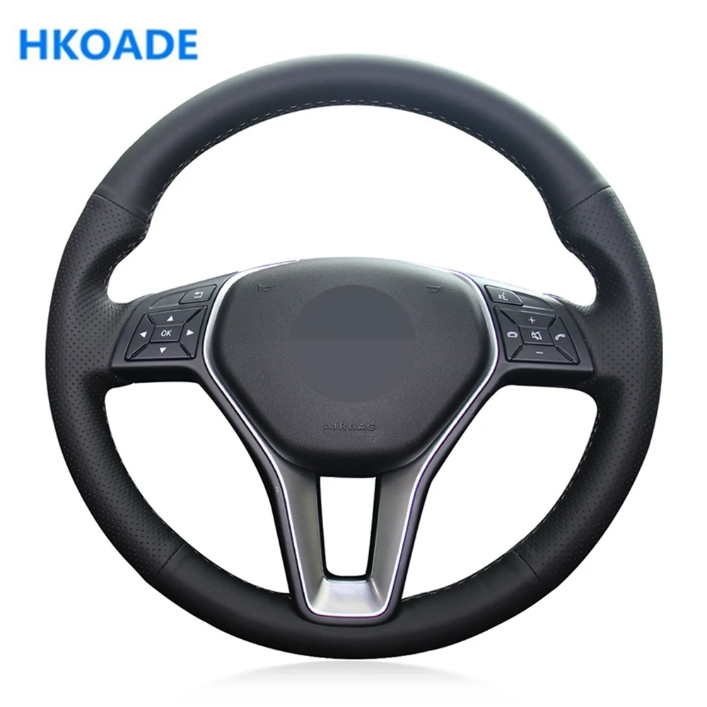 Customize Diy Micro Fiber Leather Car Steering Wheel Cover For Mercedes