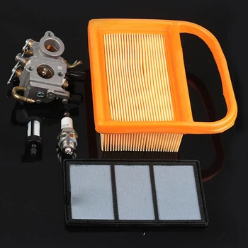 

Cut off Carburetor Pre Air Filter Fuel Filter Spark Plug Kit Durable Practical