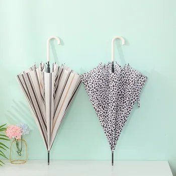 

Milk Point Automatic Long Umbrella Hipster Straight Umbrella Women's Rain Umbrella