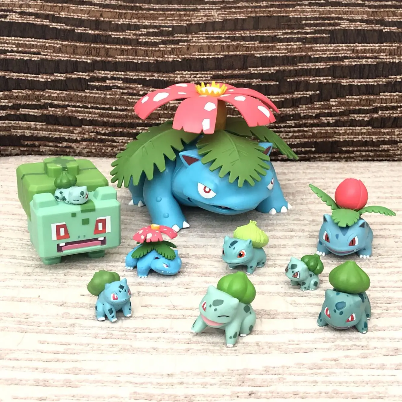 Boneco colecionável pokémon bulbasaur, boneco de ação venusaur ivysaur ...