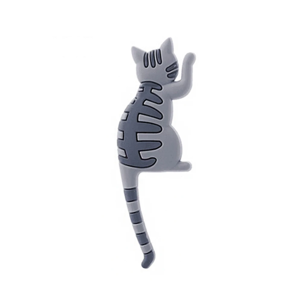 Creative Fridge Magnets Refrigerator Hook Fridge Magnet Hook Cat Shape Trinkets Scissors Office Keys
