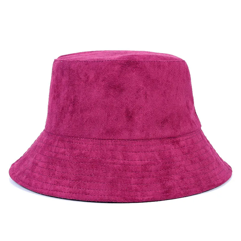 Зима Gorro; теплый pescador chapeau нечеткая Корейская Панама женская Рыбацкая шапка рыбацкие шапки женские черные красные желтые