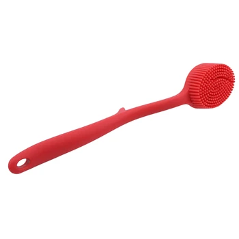 

Hangable Cleaning Pot Brush Durable Washing Pot Brush Kitchen Tools Long Handle Silicone Cleaning Dishwashing Brush