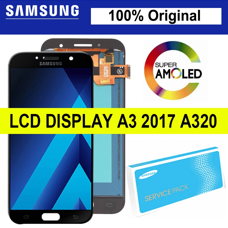 

100% Original 4.7'' LCD for SAMSUNG Galaxy A3 2017 A320 A320F Touch Screen Digitizer Assembly Repair Parts