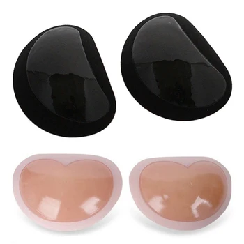 

Heart Padding ic Bra Insert Pads Push Up Silicone Bra Adhesive Breast Enhancer Bikini For Women Bra Swimsuit- One Size