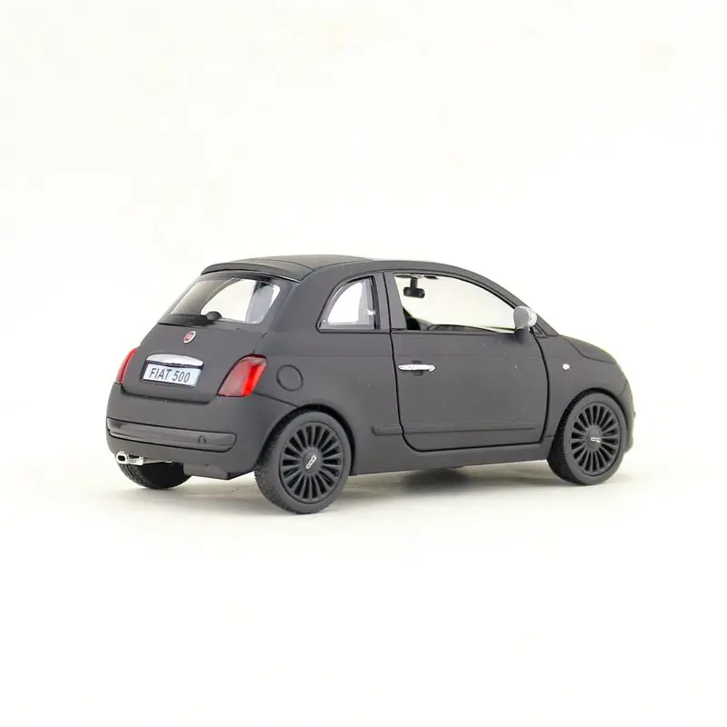 1:36 Fiat 500 модель автомобиля из сплава, имитация литой металлической двери, оттяните назад детская Игрушечная модель