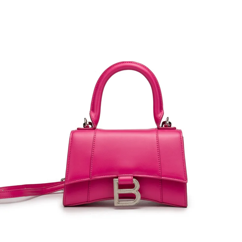 size S 19CM pink Роскошный бренд, высокое качество, дизайнерские кожаные сумки, женские клатчи, граффити, сами, через плечо, сумки-мессенджеры, женские сумки - Цвет: size S 19CM pink