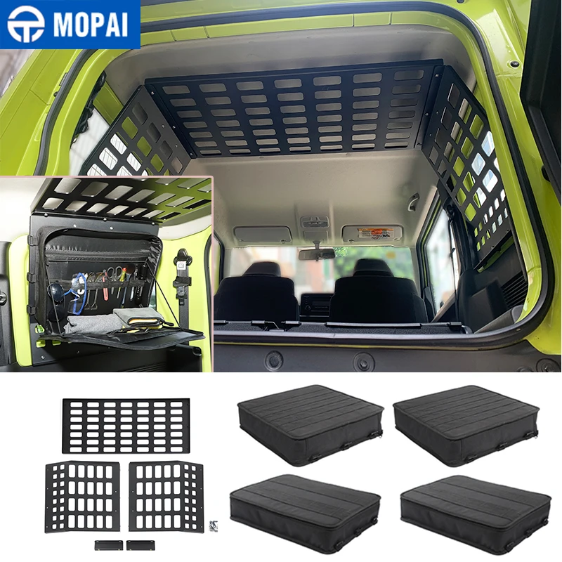 MOPAI Rear Racks for Suzuki Jimny 2019+ Car Trunk Extension Rack Storage Bag Shelf for Suzuki Jimny 2019+ Accessories