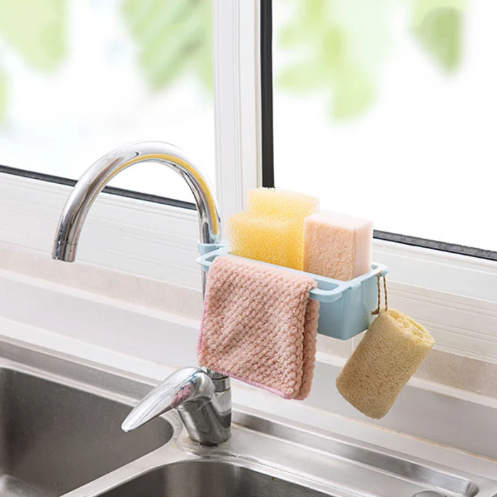 Adjustable Drain Rack Water Faucet Sink Sponge Soap Rag Storage Shelf Holder Home Kitchen Tool Bathroom Accessories_WK